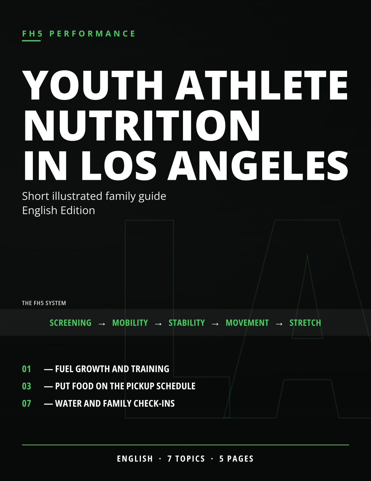 Youth Athlete Nutrition in Los Angeles cover